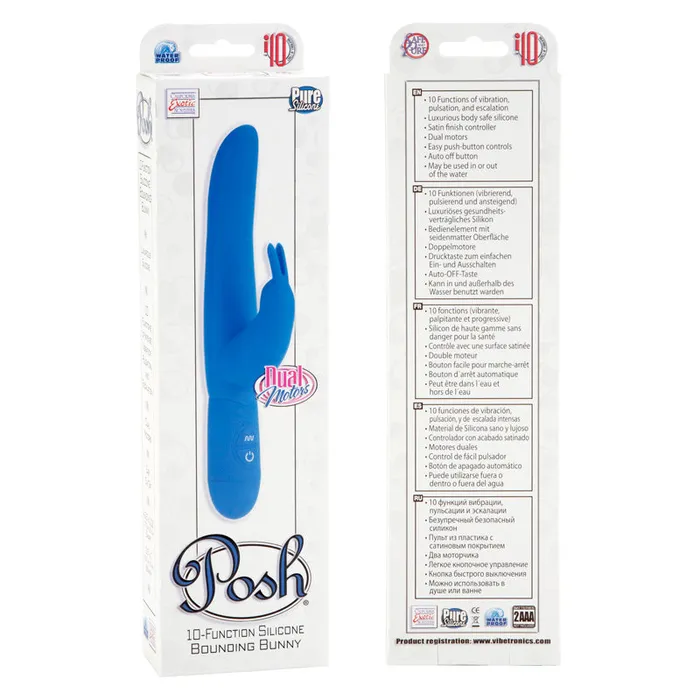 Fairvillacom Vibrators Posh Bounding Bunny Blue