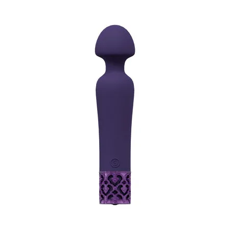 Fairvillacom Vibrators Royal Gems Scepter Silicone Rechargeable Vibrator Purple