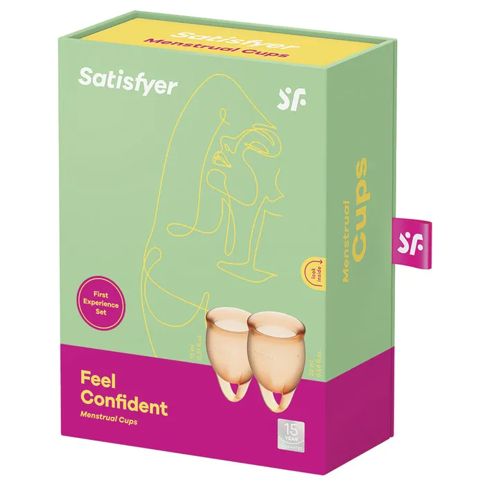 Fairvillacom Vibrators Satisfyer Feel Confident Menstrual CupOrange
