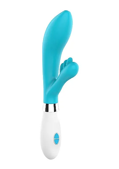 Fairvillacom Vibrators Shots Luminous Agave Silicone 10 Speed Rabbit Turquoise