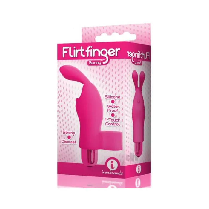 Fairvillacom Vibrators The 9s Flirt Finger Bunny Finger Vibrator Pink