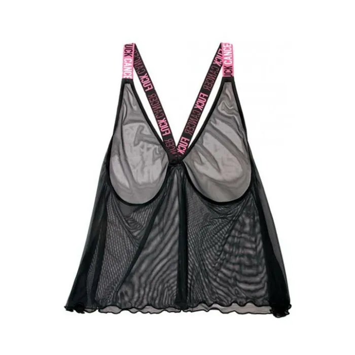 Fairvillacom Vibrators Vibes Fck Cancer Tank Top Black ML
