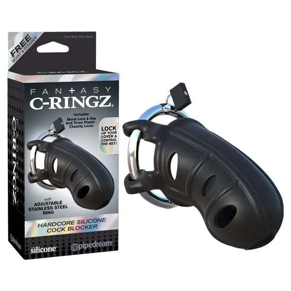 Fantasy Cringz Hardcore Silicone Cock Blocker ShhhWndsr Male Sex Toys