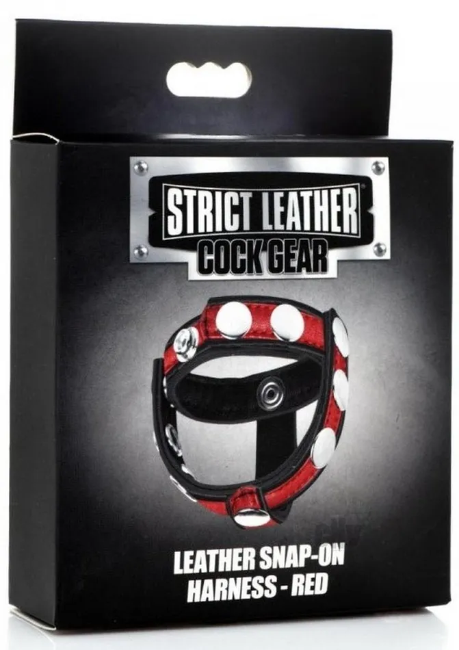 Female Sex Toys Cg Leather Snapon Harness Red Fairvillacom