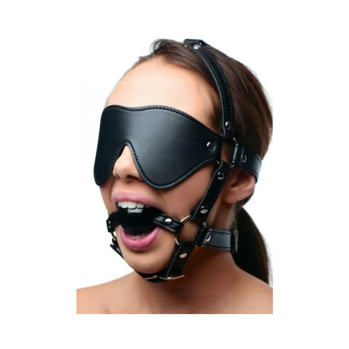 Female Sex Toys Fairvillacom Blindfold Harness Ball Gag
