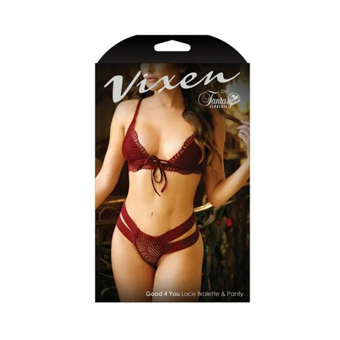 Female Sex Toys Fairvillacom Vixen Good 4 You Lace Triangle Bralette Matching Panty With Doublestrap Waistband Burgundy Lxl Female Sex Toys Fairvillacom Vixen Good 4 You Lace Triangle Bralette Matching Panty With Doublestrap Waistband Burgundy Lxl