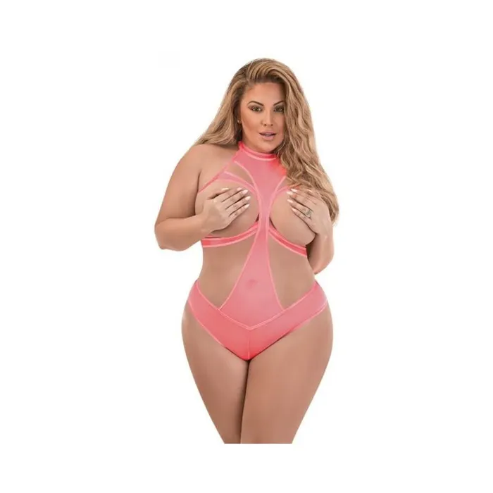 Female Sex Toys Magic Silk Forever Mesh Cupless Crotchless Halter Teddy With Splitback Coral Queen Fairvillacom Female Sex Toys Magic Silk Forever Mesh Cupless Crotchless Halter Teddy With Splitback Coral Queen Fairvillacom