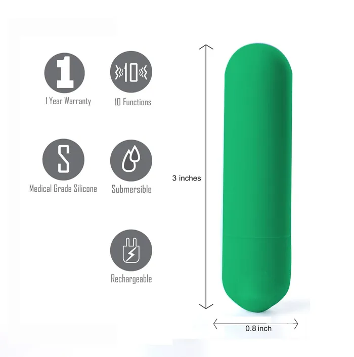 Female Sex Toys Maia Jessi Emerald 76 cm USB Rechargeable Bullet ShhhWndsr Female Sex Toys Maia Jessi Emerald 76 cm USB Rechargeable Bullet ShhhWndsr
