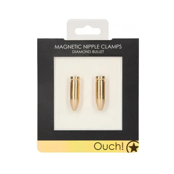 Female Sex Toys Ouch Magnetic Nipple Clamps Diamond Bullet Gold Fairvillacom Female Sex Toys Ouch Magnetic Nipple Clamps Diamond Bullet Gold Fairvillacom