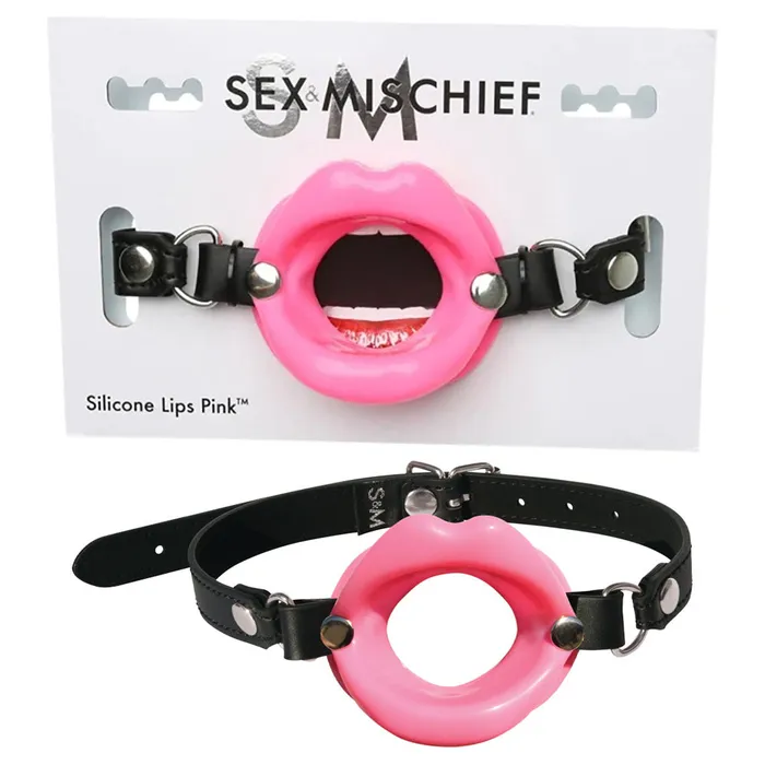 Female Sex Toys ShhhWndsr Sex Mischief Silicone Lips Mouth Gag 