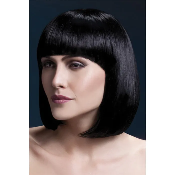 Fever Smiffys Elise Wig Sleek Bob With FringeBlack 13 Fairvillacom Anal
