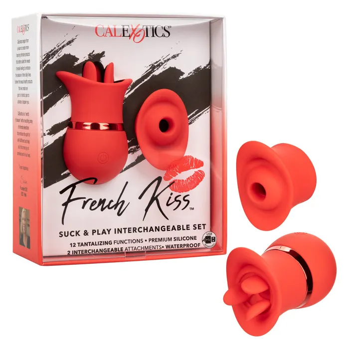 French Kiss Suck Play Interchangeable Set Red Fairvillacom Anal