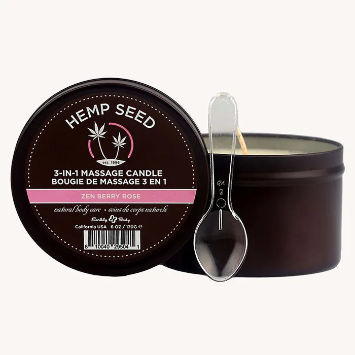 Hemp Seed 3In1 Massage Candle Zen Berry Rose Blackberry Yellow Rose Amber 170 g ShhhWndsr Vibrators Hemp Seed 3In1 Massage Candle Zen Berry Rose Blackberry Yellow Rose Amber 170 g ShhhWndsr Vibrators
