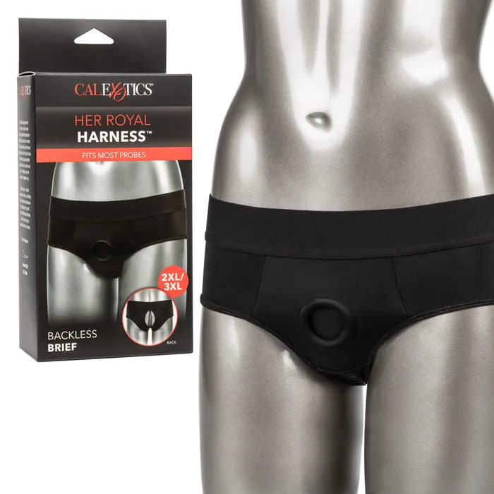 Her Royal Harness Backless Brief 2xl3xl Fairvillacom Female Sex Toys