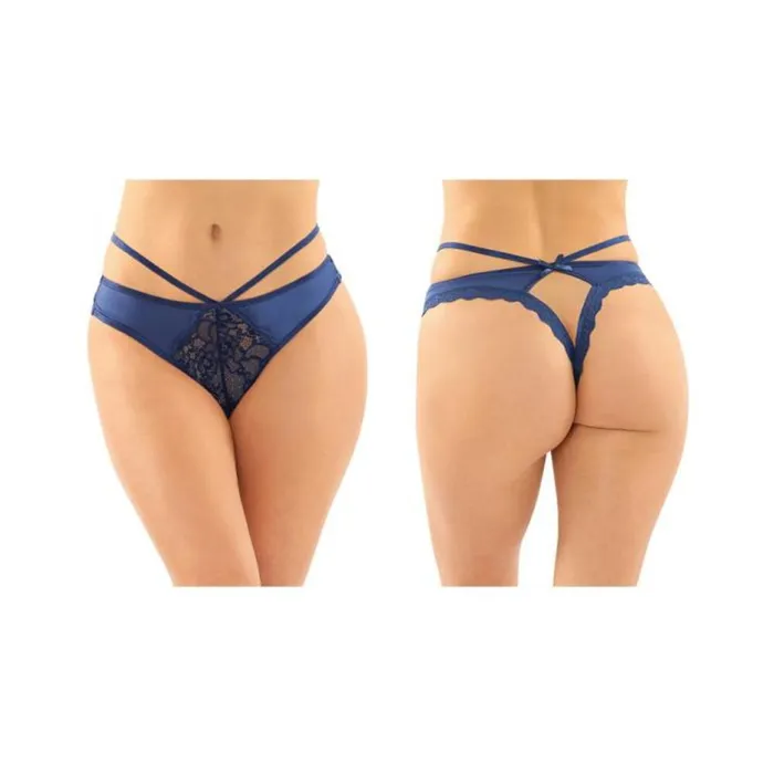 Kalina Strappy Microfiber And Lace Thong With Back Cutout 6pack Lxl Navy Fairvillacom Male Sex Toys