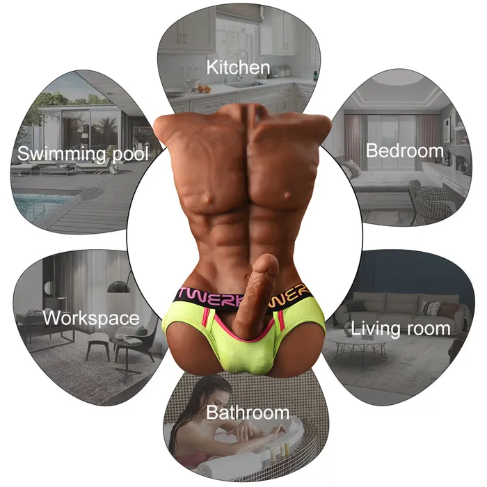 KERERO Augusto Male Sex Doll 20lb 88kg Male Sex Toys