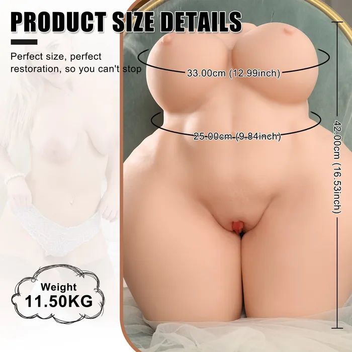 KERERO Male Sex Toys Veronica 275LB Realistic Sex Doll