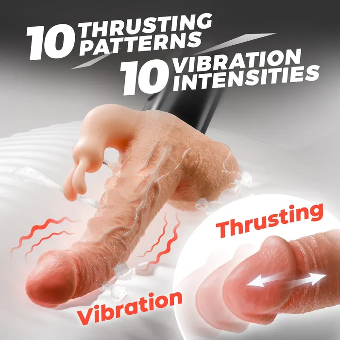 KERERO Vibrators Niall Thrusting Dildo with 10Speed Thrust Vibration