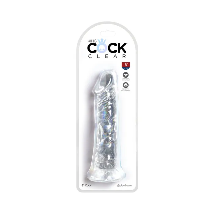 King Cock Clear 8in Cock Fairvillacom Dildos