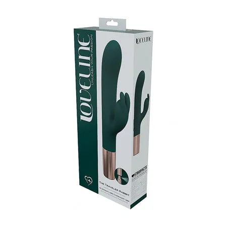 LoveLine Traveler Rabbit Silicone Rechargeable Splashproof Forest Green Fairvillacom Female Sex Toys LoveLine Traveler Rabbit Silicone Rechargeable Splashproof Forest Green Fairvillacom Female Sex Toys