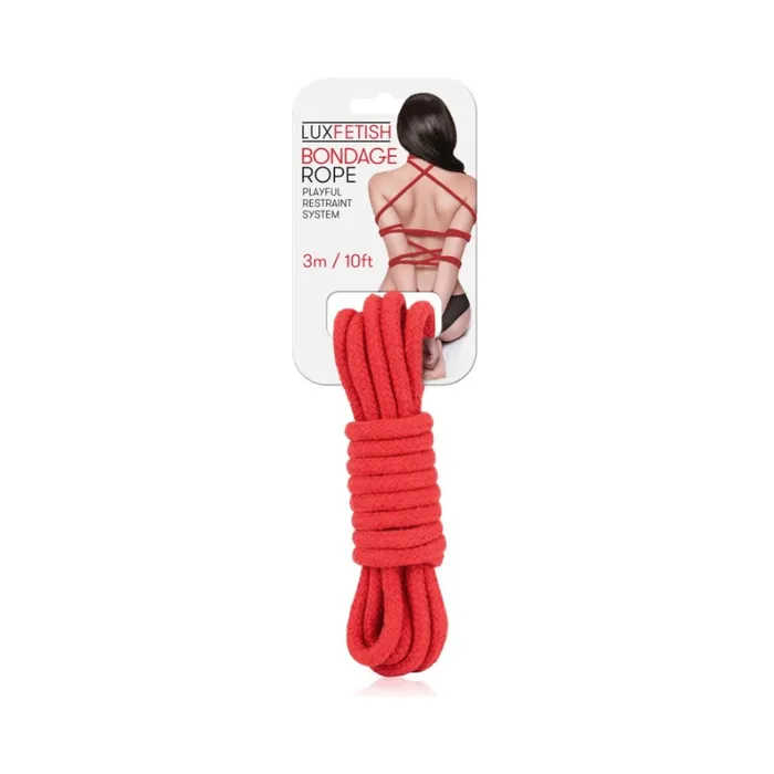 Lux Fetish Bondage Rope Red 10 Feet Fairvillacom Couples