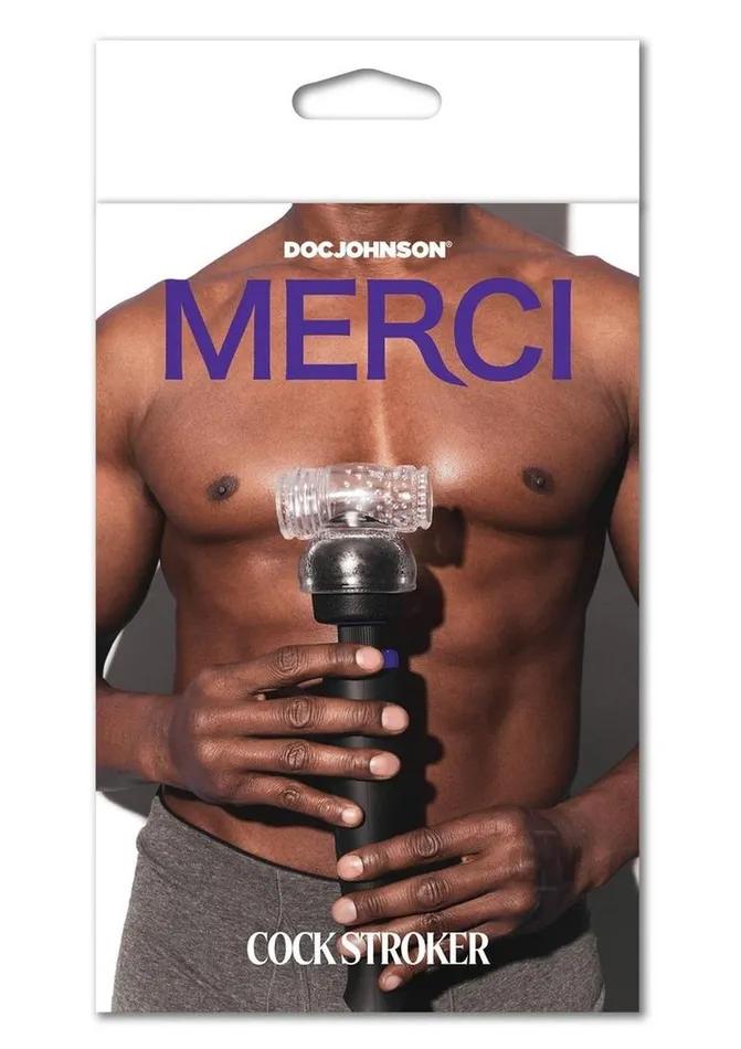 Male Sex Toys Doc Johnson Enterprises Merci Wand Attachment Cock Stroker Clear Male Sex Toys Doc Johnson Enterprises Merci Wand Attachment Cock Stroker Clear