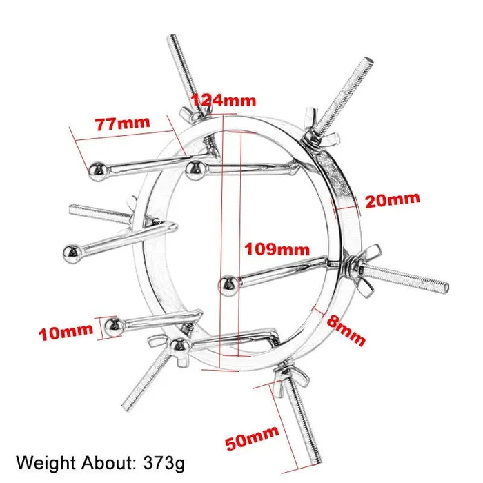 Male Sex Toys Extreme Anal Speculum in stainless steel ShhhAE