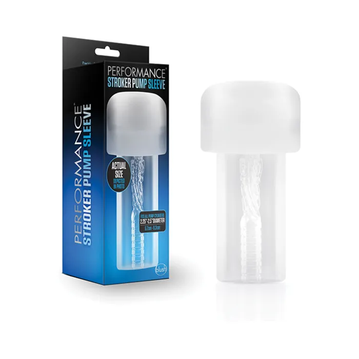 Male Sex Toys Fairvillacom Blush Performance Stroker Pump Sleeve Clear
