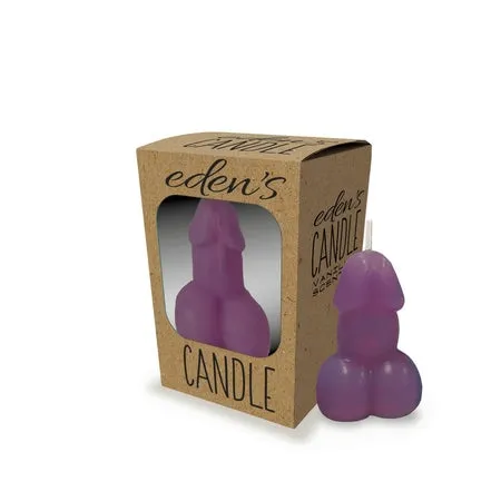 Male Sex Toys Fairvillacom Edens Penis Candle Eggplant