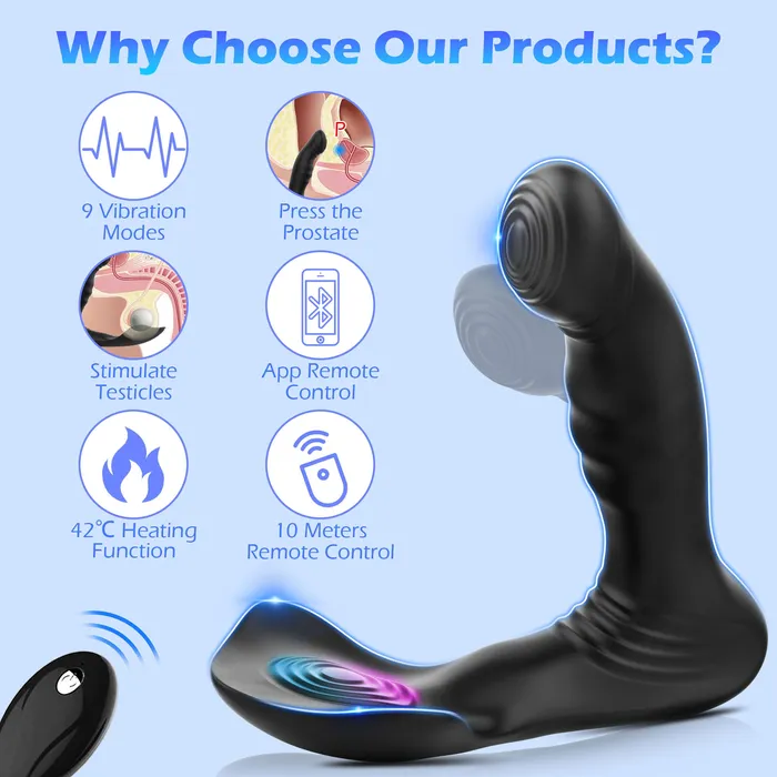 Male Sex Toys KERERO Elizabeth App Control Prostate Massager
