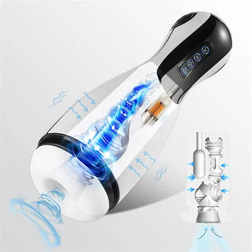 Male Sex Toys KERERO GoodNight Sucking Male Masturbator with Airbag Massaging Suction Vibration