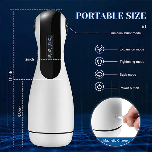 Male Sex Toys KERERO GoodNight Sucking Male Masturbator with Airbag Massaging Suction Vibration