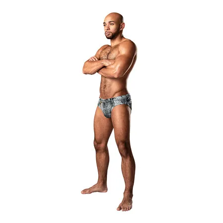 Male Sex Toys Male Power Male Power Dirty Denim Bikini Denim Print S