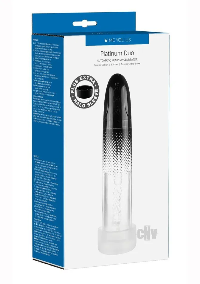 Male Sex Toys Myu Platinum Duo Auto Pump Clrblk Fairvillacom