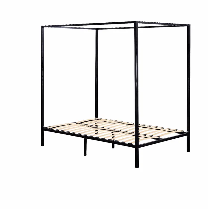 Male Sex Toys ShhhSof Steel Four Post bed frame Queen