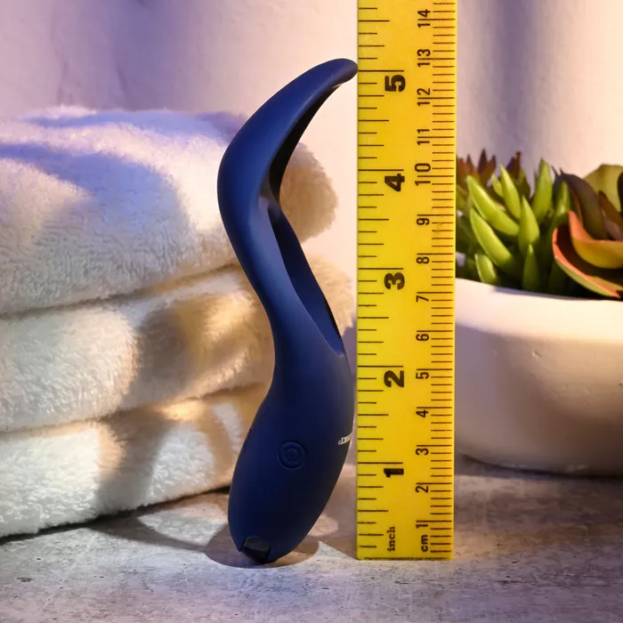 Male Sex Toys ShhhWndsr Zero Tolerance CUP EM Vibrating Cock Ball Ring Blue