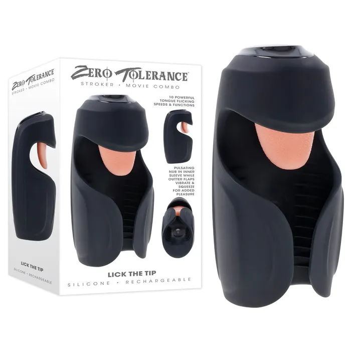 Male Sex Toys ShhhWndsr Zero Tolerance LICK THE TIP male stroker
