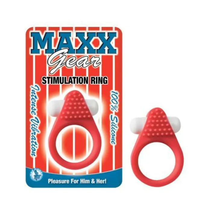 Maxx Gear Stimulation Ring Red Fairvillacom Male Sex Toys