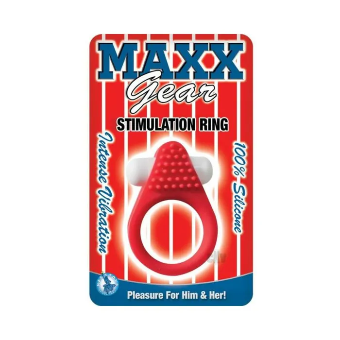 Maxx Gear Stimulation Ring Red Fairvillacom Male Sex Toys