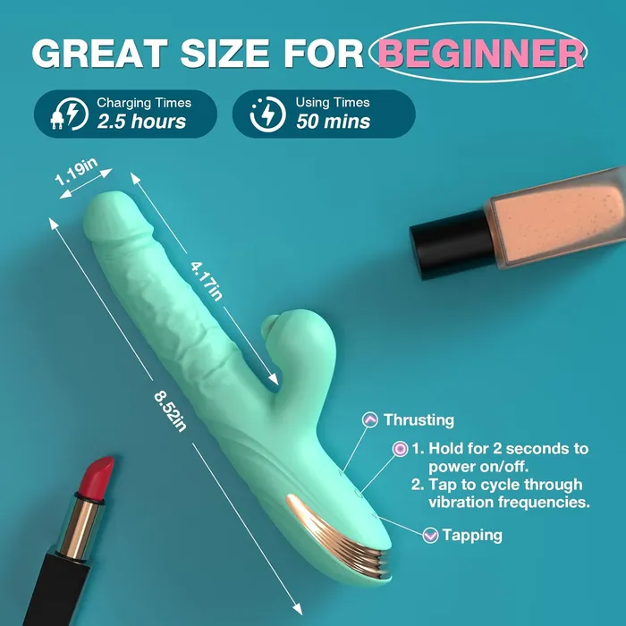 MOIAME Female Sex Toys Thrusting Dildo Vibrator for Beginner MOIAME Female Sex Toys Thrusting Dildo Vibrator for Beginner