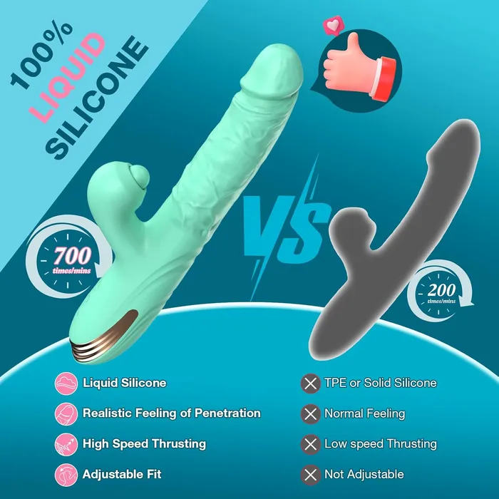 MOIAME Female Sex Toys Thrusting Dildo Vibrator for Beginner MOIAME Female Sex Toys Thrusting Dildo Vibrator for Beginner