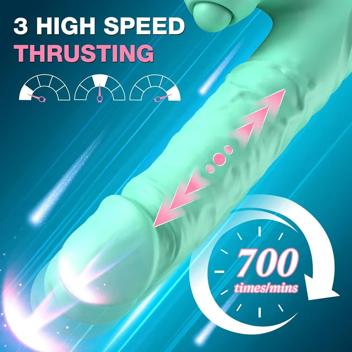 MOIAME Female Sex Toys Thrusting Dildo Vibrator for Beginner MOIAME Female Sex Toys Thrusting Dildo Vibrator for Beginner