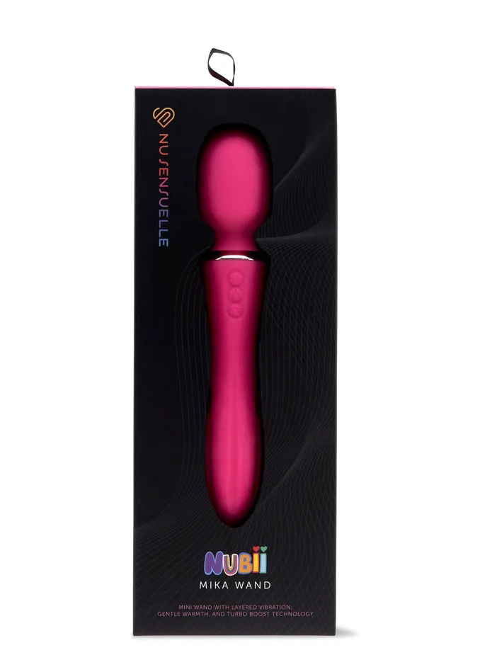 Nu Sensuelle Mika Heating Nubii Mini Wand Pink Fairvillacom Vibrators