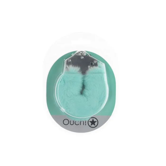 OUCH HeavyDuty Fluffy Cuffs Powder Green ShhhWndsr Couples