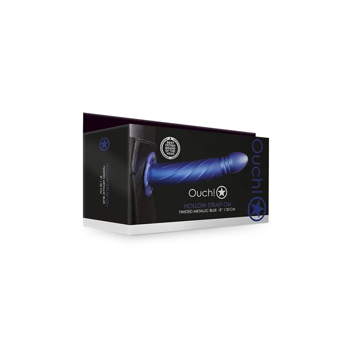 Ouch Twisted Hollow StrapOn 8quot Metallic Blue Fairvillacom Female Sex Toys Ouch Twisted Hollow StrapOn 8quot Metallic Blue Fairvillacom Female Sex Toys