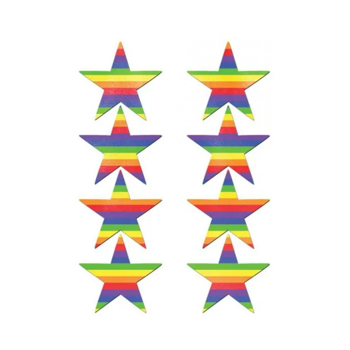 Pastease Mini Rainbow Stars Pack Of 8 OS Fairvillacom Female Sex Toys