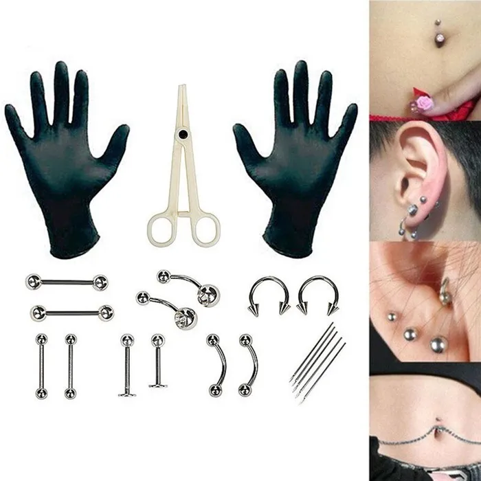 Piercing needles tool and basic ornaments set ShhhOb Anal Piercing needles tool and basic ornaments set ShhhOb Anal