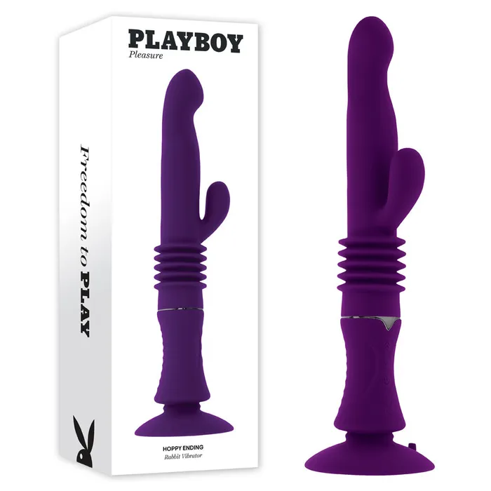 Playboy Pleasure HOPPY ENDING Thrusting Vibrator Purple ShhhWndsr Vibrators Playboy Pleasure HOPPY ENDING Thrusting Vibrator Purple ShhhWndsr Vibrators