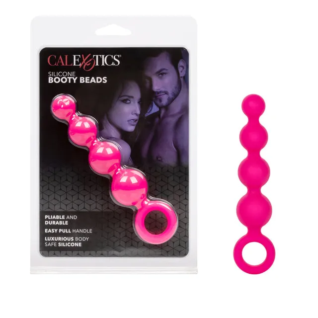 Pleasure Beads Anal Calexotics Silicone Booty Beads Pink