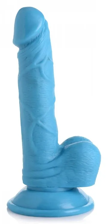 POP 65IN DILDO W BALLS BLUE Fairvillacom Dildos